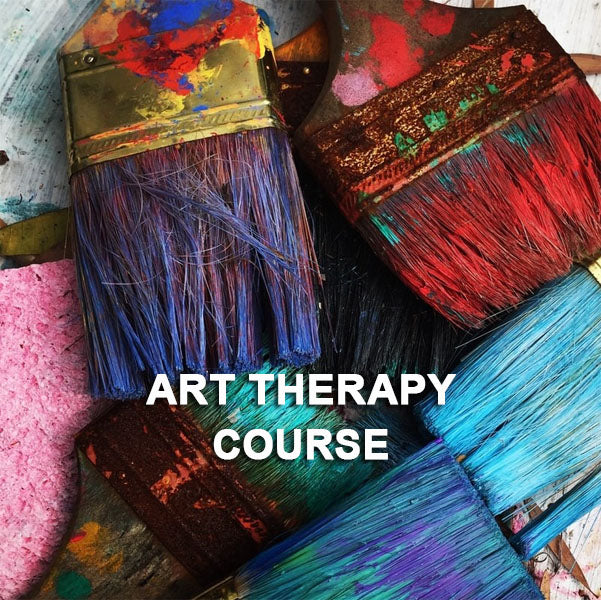 Colorful paint brushes symbolizing our Art Therapy Practitioner Course.